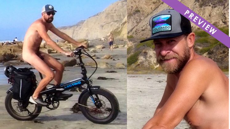 Cycling on Nude Beach | Black's Beach | Nudist Video - FullFrontal.Life