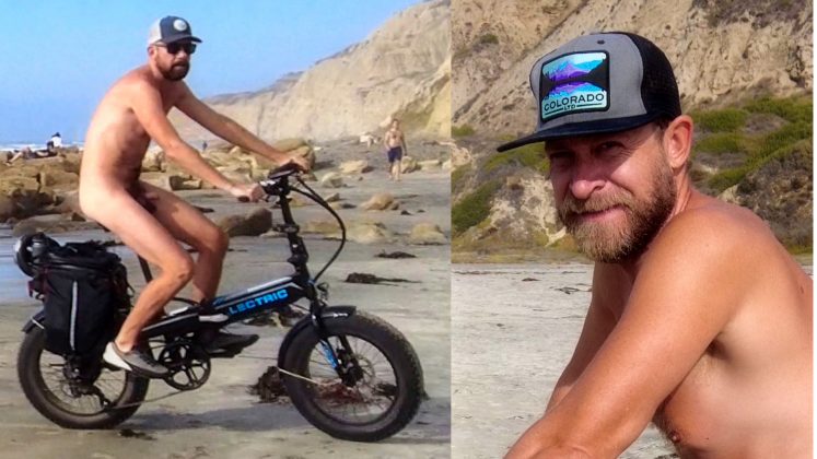 Cycling on Nude Beach | Black's Beach | Nudist Video - FullFrontal.Life